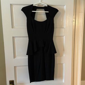 Bebe Black Peplum Dress